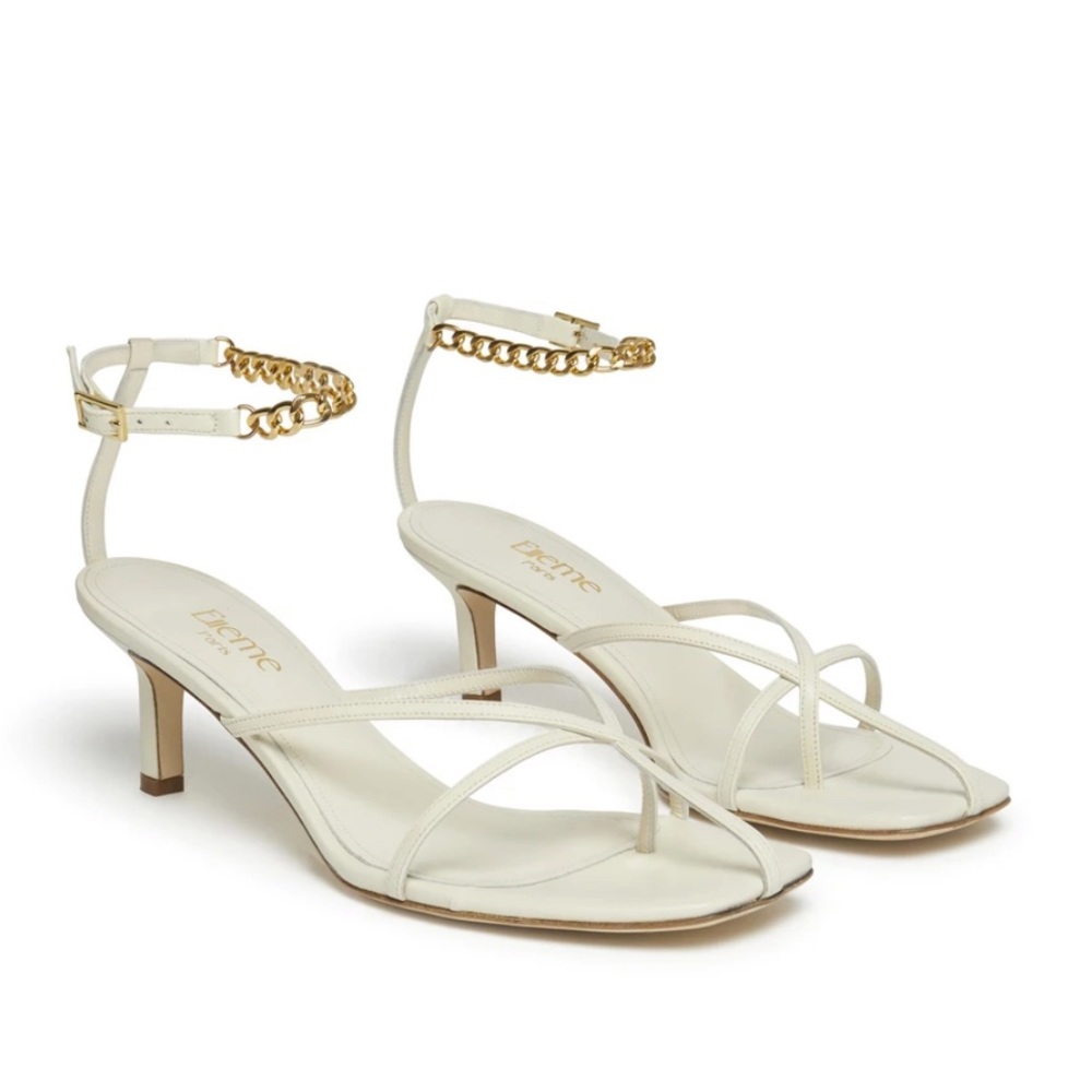 Elleme Paris Beige Etoile Chain Heel